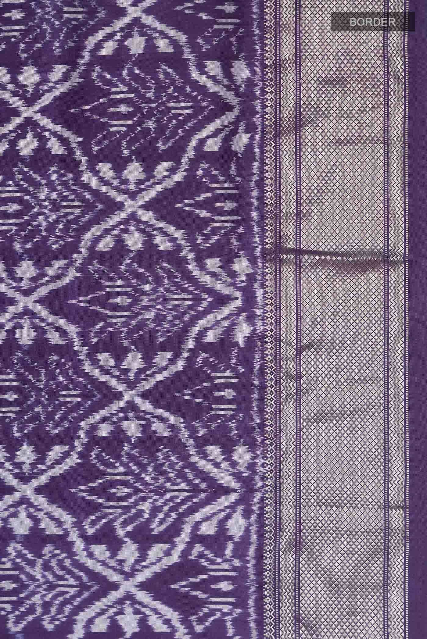 Violet Pochampally Silk Saree