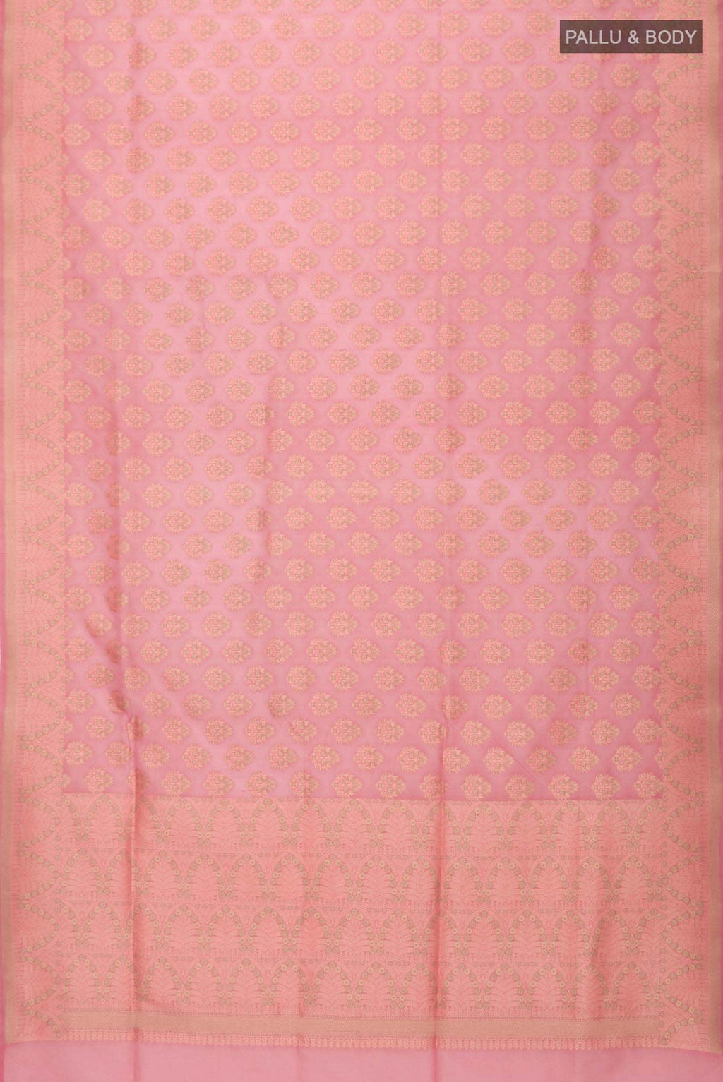 Coral Banarasi Silk Saree