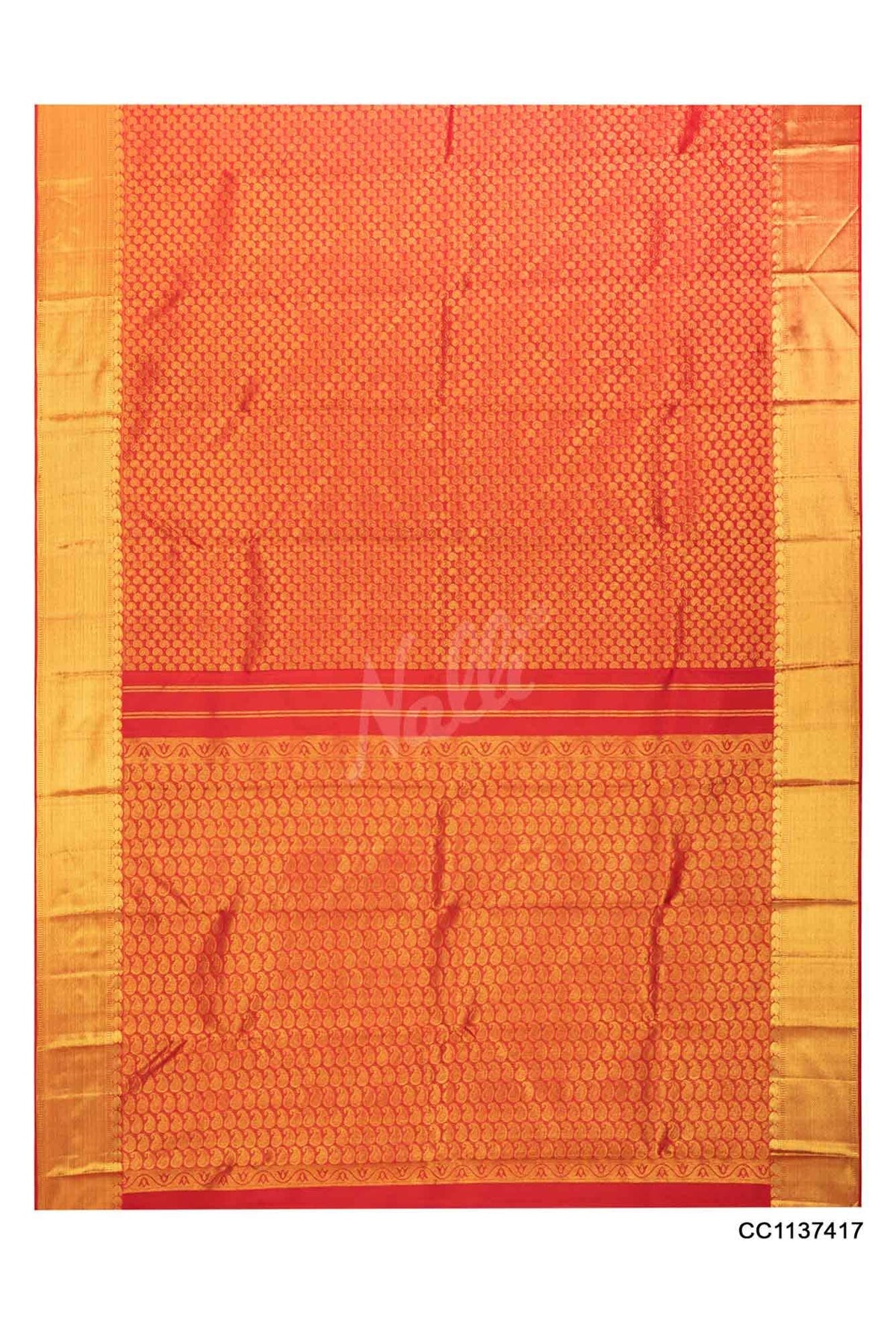 Red Kanchipuram Saree