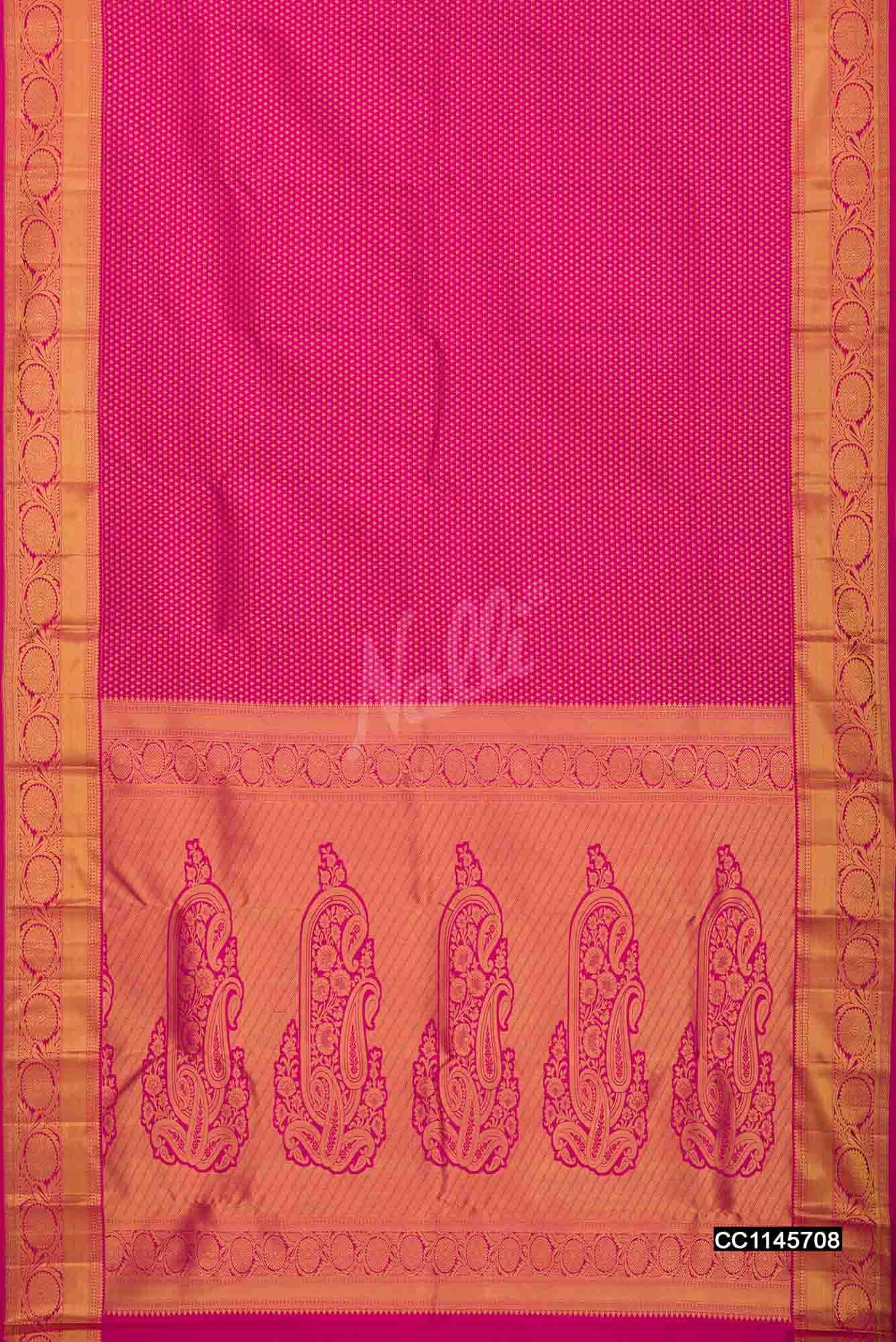 Pink Kanchipuram Silk Saree