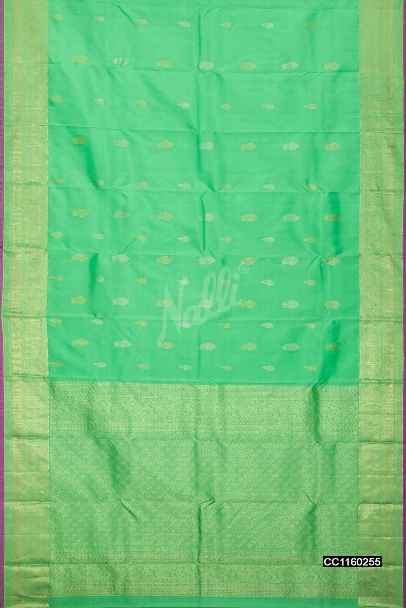 Light Green Kanchipuram Silk Saree