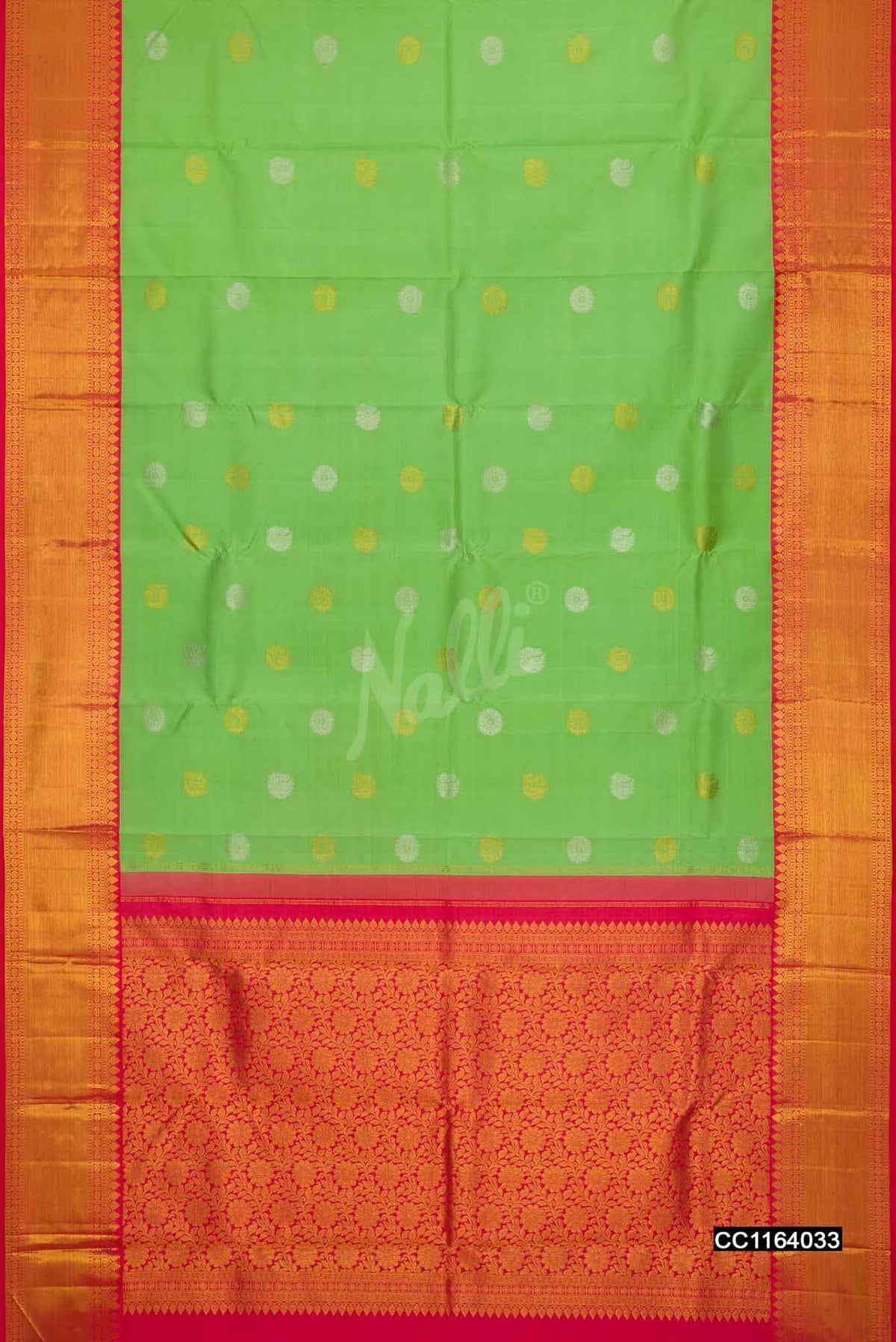Light Green Kanchipuram Silk Saree