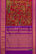 Maroon Kanchipuram Silk Saree