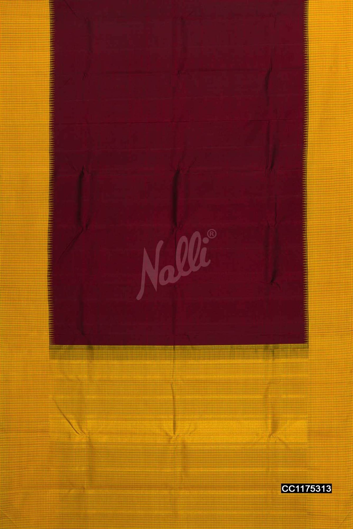 Maroon Kanchipuram Silk Saree
