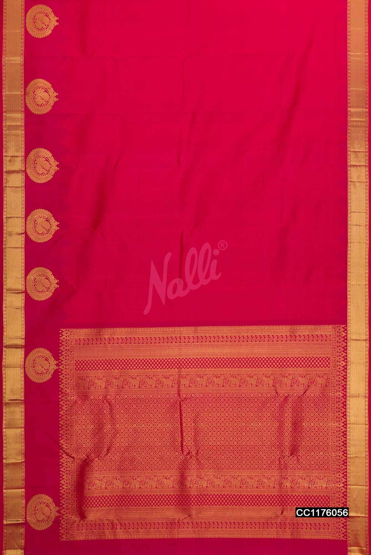 Pink Kanchipuram Silk Saree