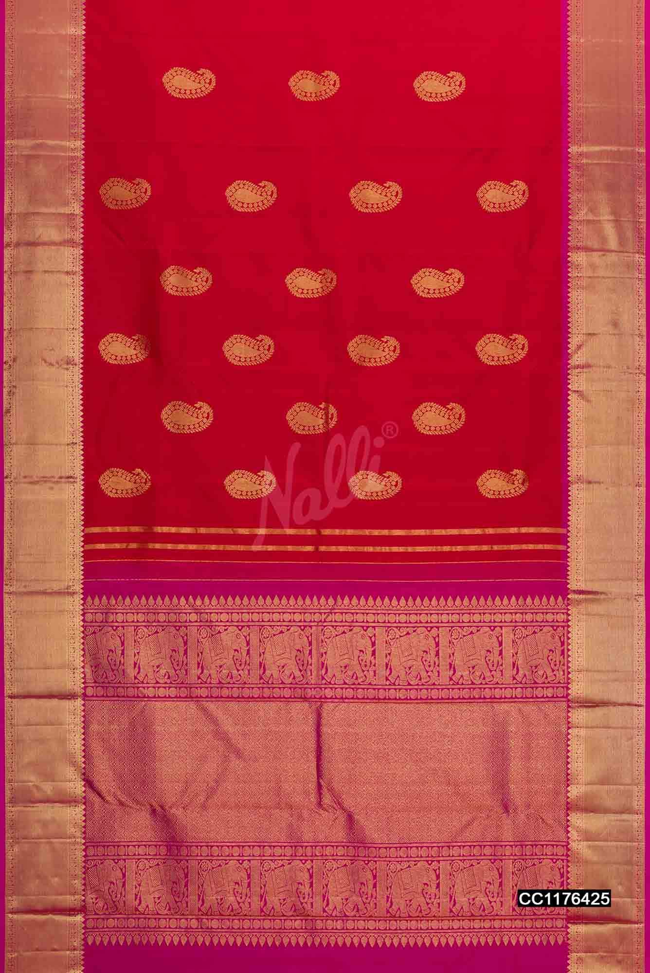 Red Kanchipuram Silk Saree