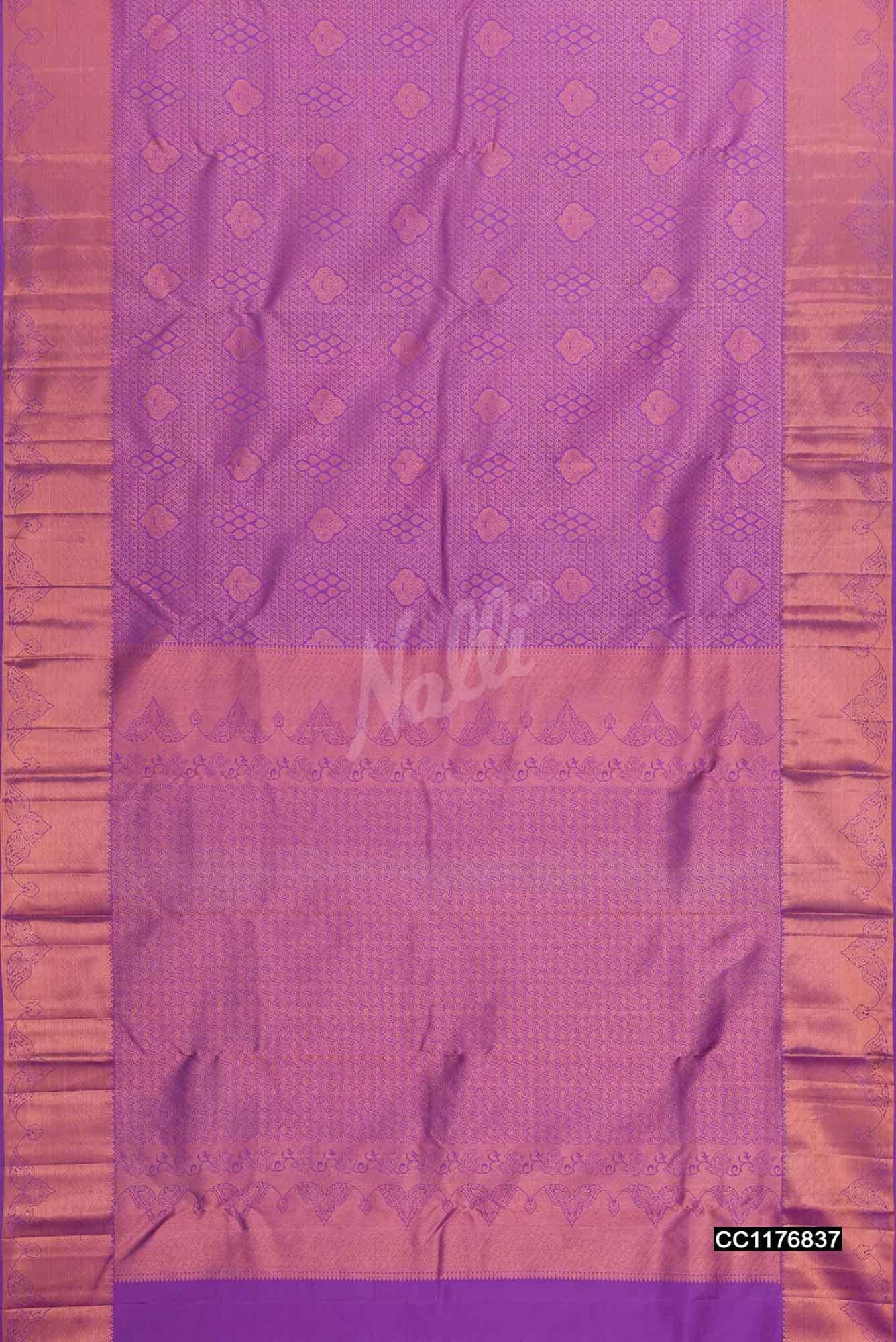 Lavender Kanchipuram Silk Saree