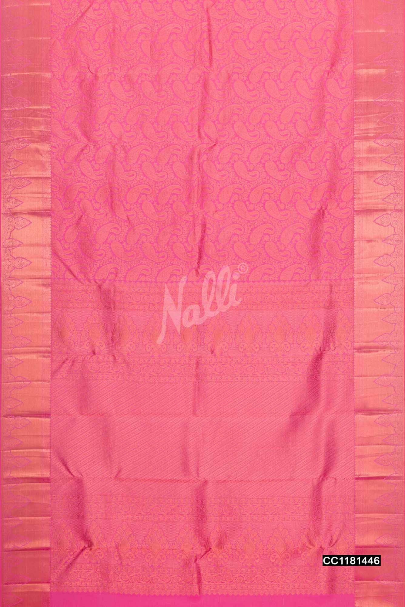 Pink Kanchipuram Silk Saree