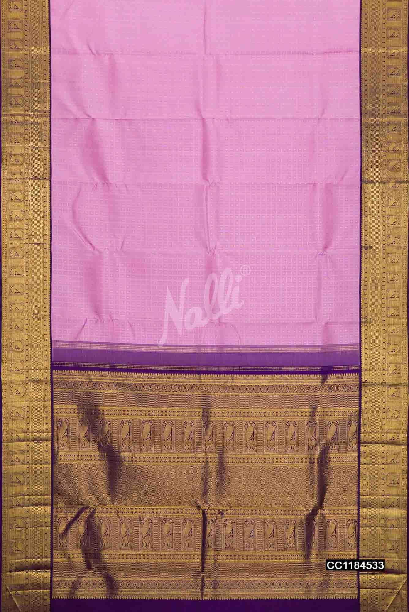 Lavender Kanchipuram Silk Saree