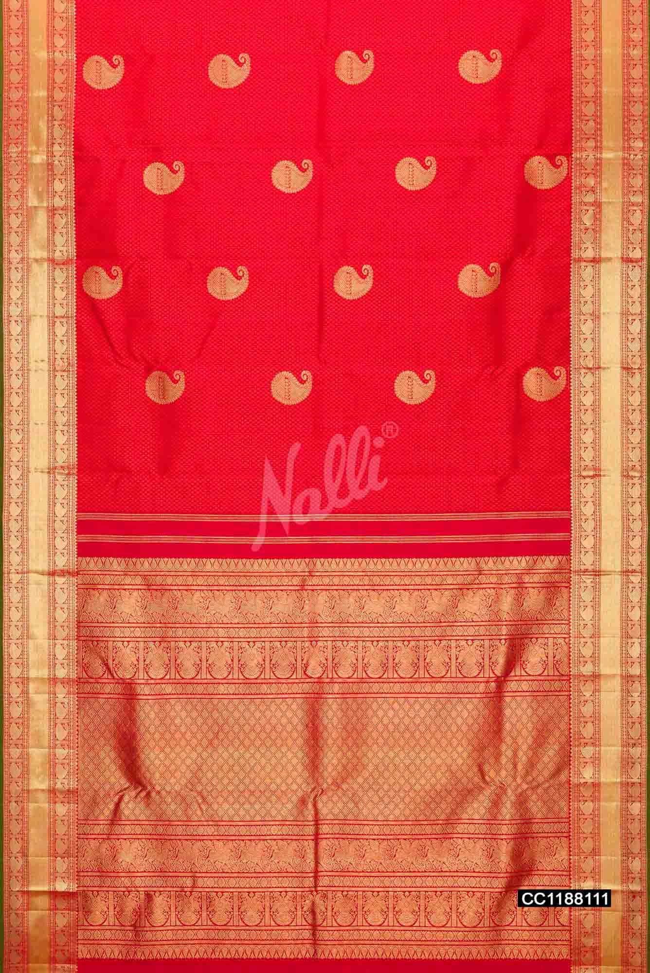 Red Kanchipuram Silk Saree