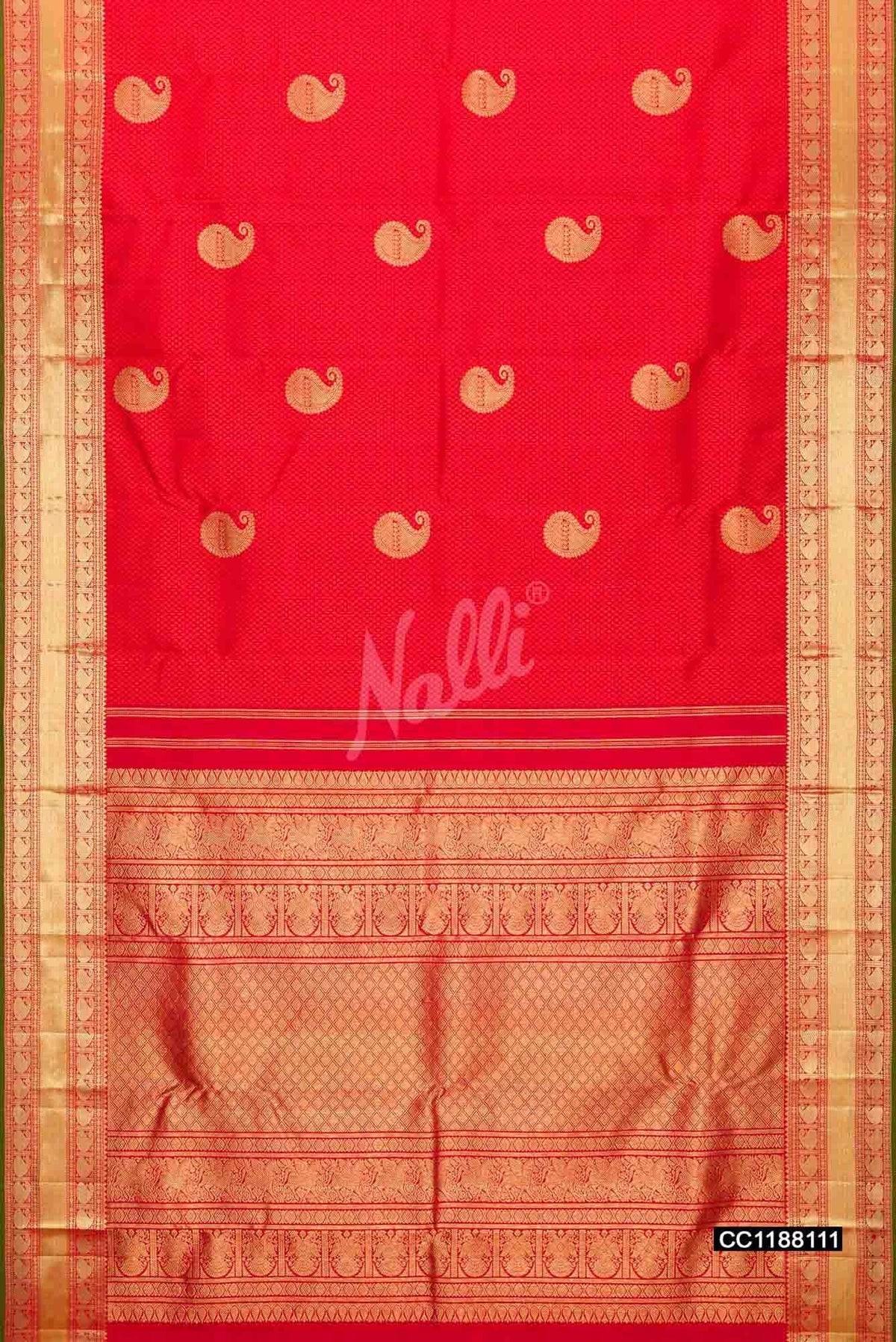 Red Kanchipuram Silk Saree