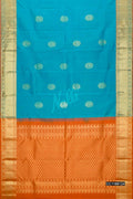 Blue Kanchipuram Silk Saree