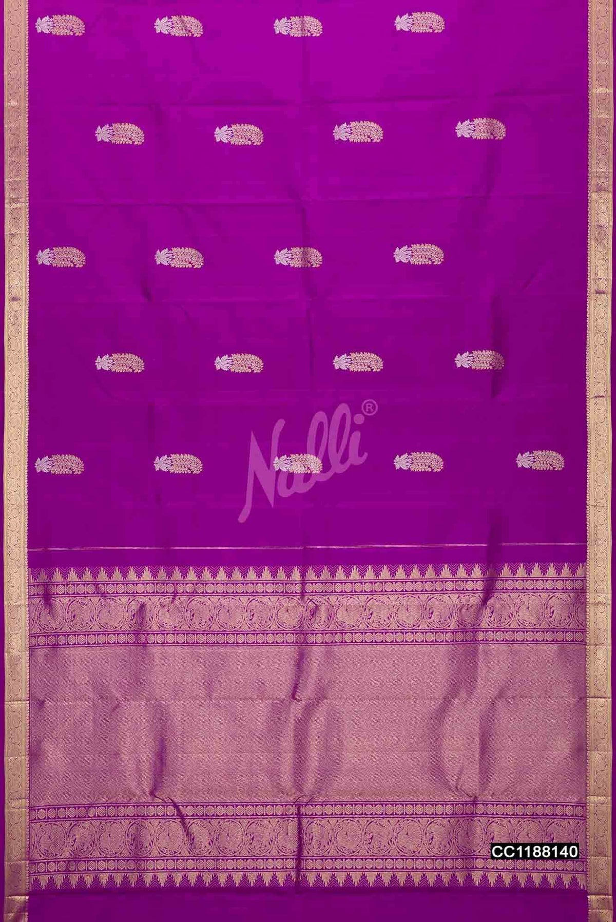 Violet Kanchipuram Silk Saree