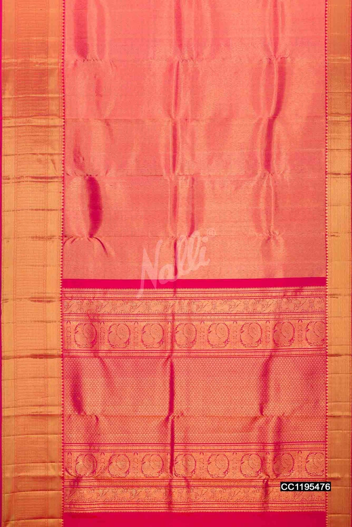 Pink Kanchipuram Silk Saree