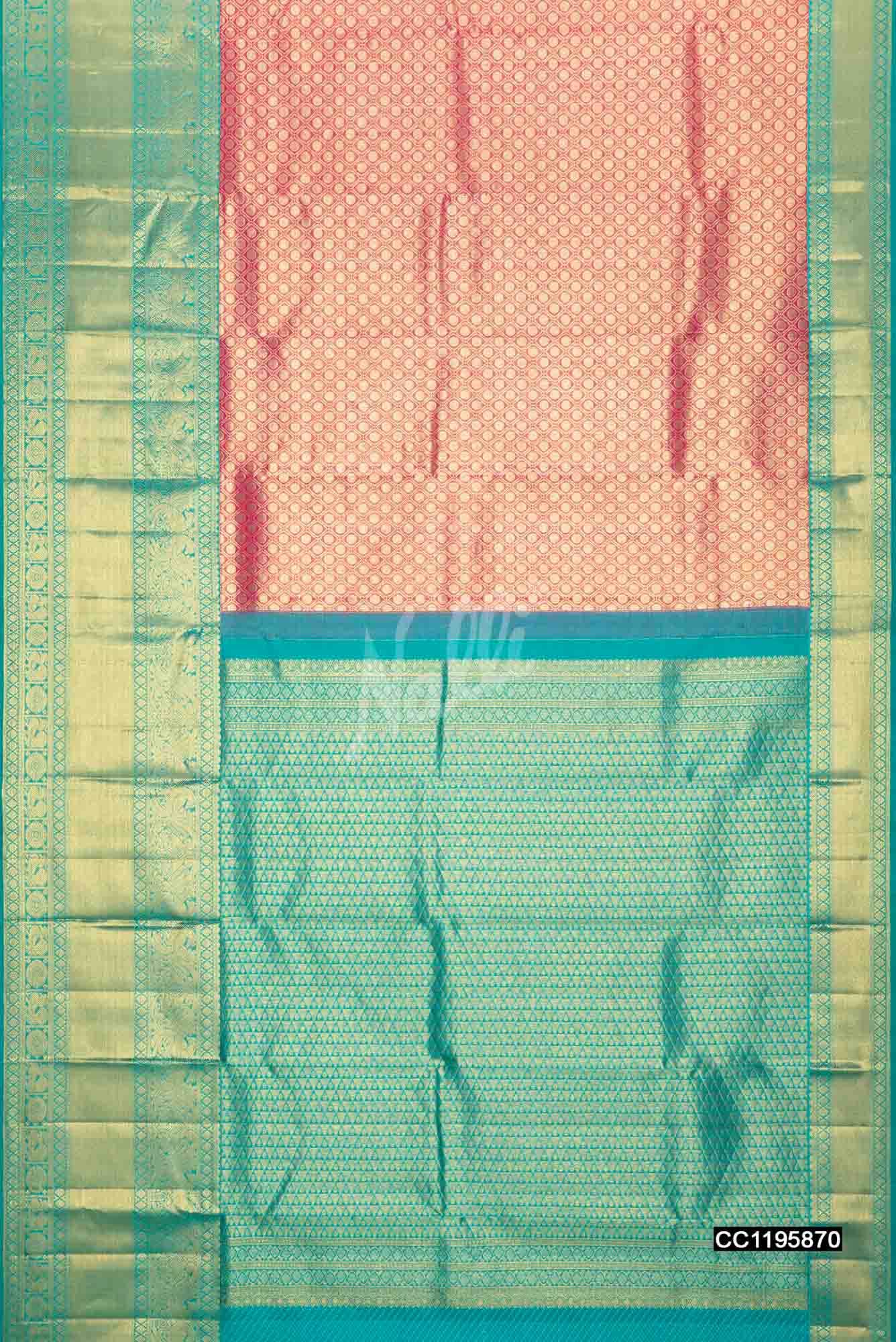 Pink Kanchipuram Silk Saree