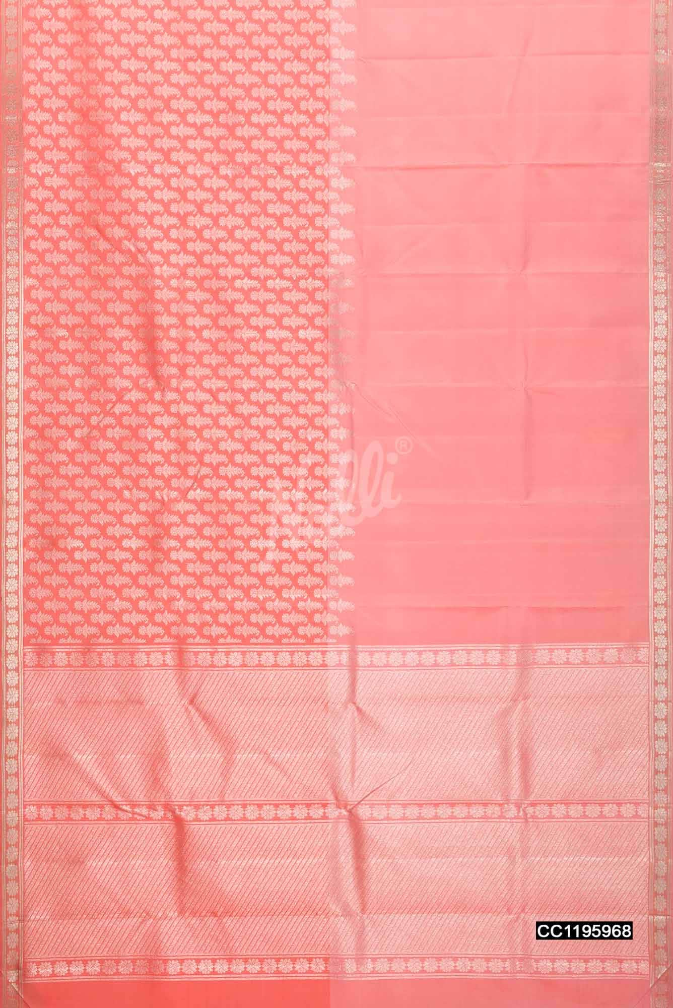 Peach Kanchipuram Silk Saree