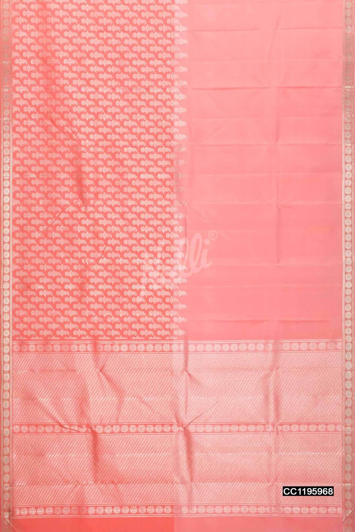 Peach Kanchipuram Silk Saree