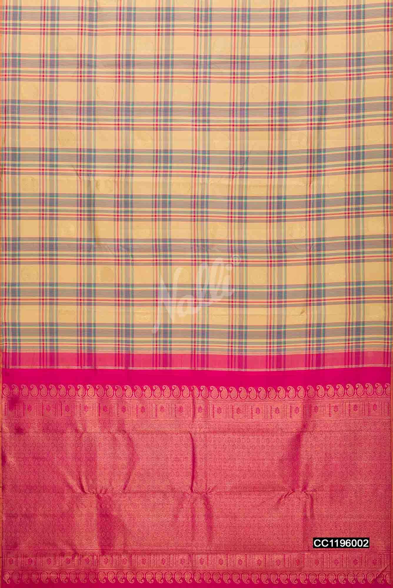 Sandal Kanchipuram Silk Saree