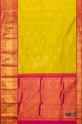 Yellow Kanchipuram Silk Saree
