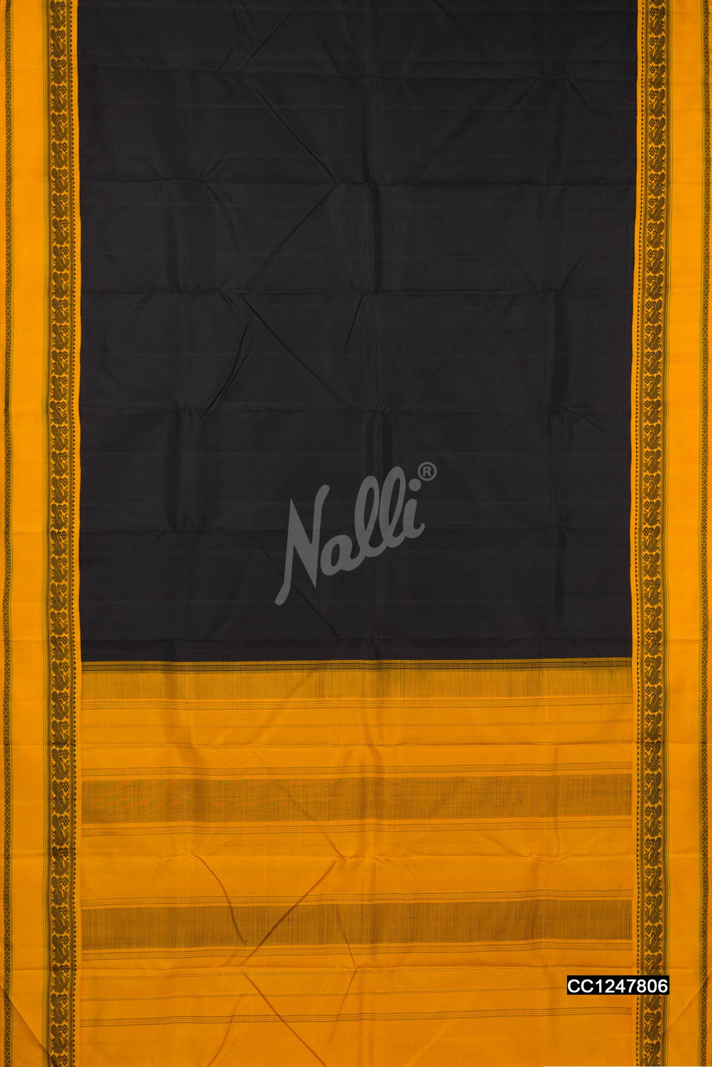 Black Kanchipuram Silk Saree