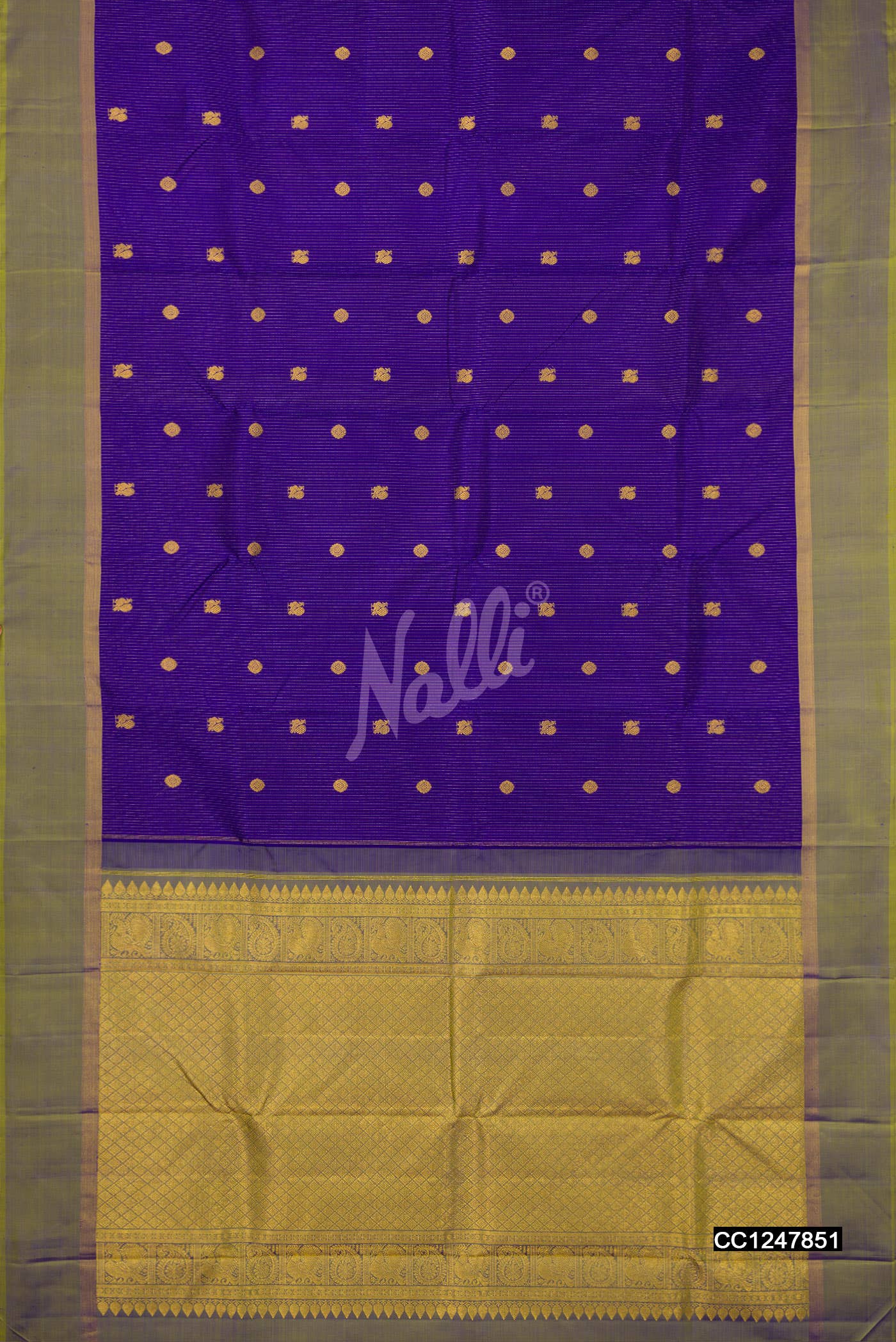 Royal Blue Kanchipuram Silk Saree