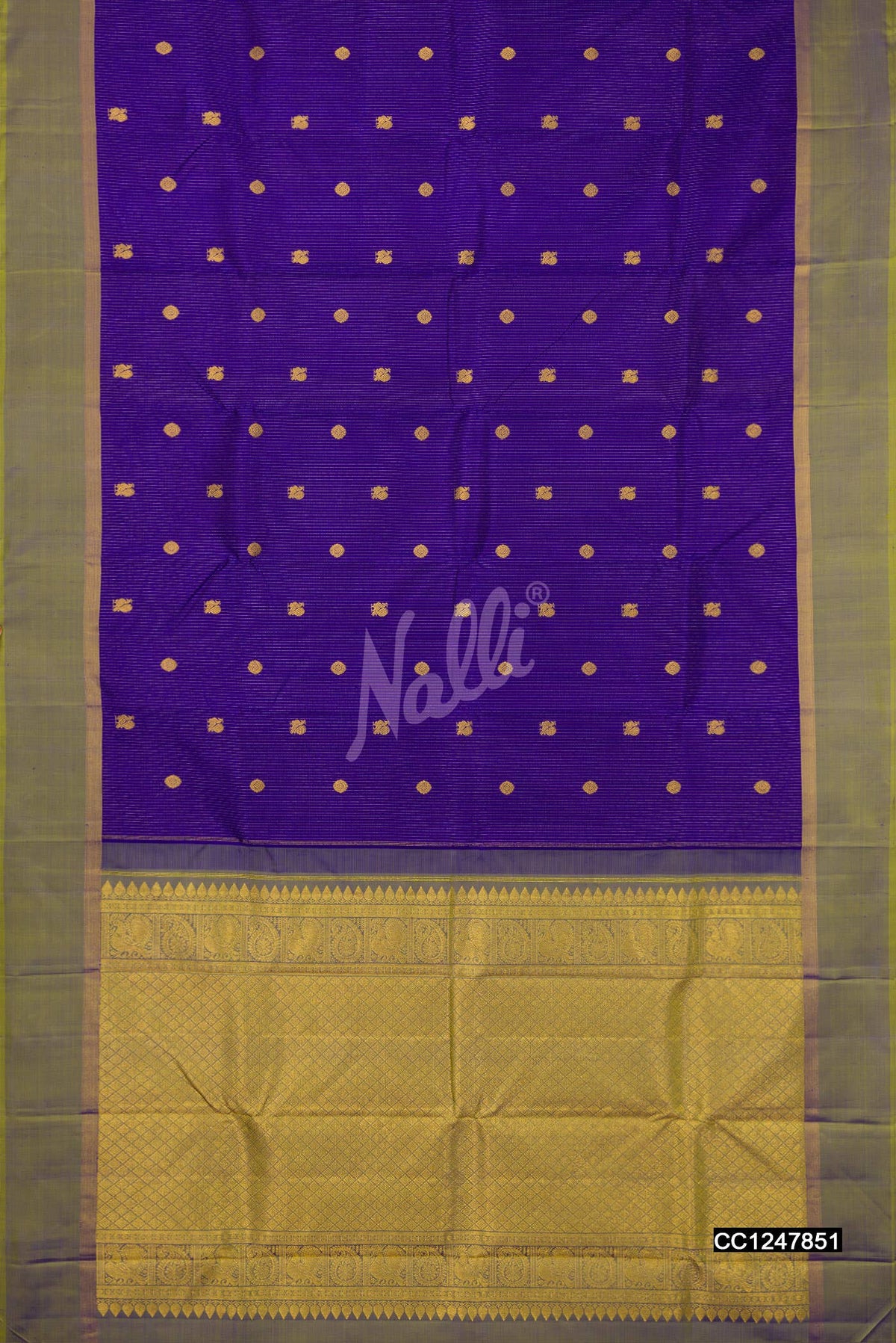 Royal Blue Kanchipuram Silk Saree