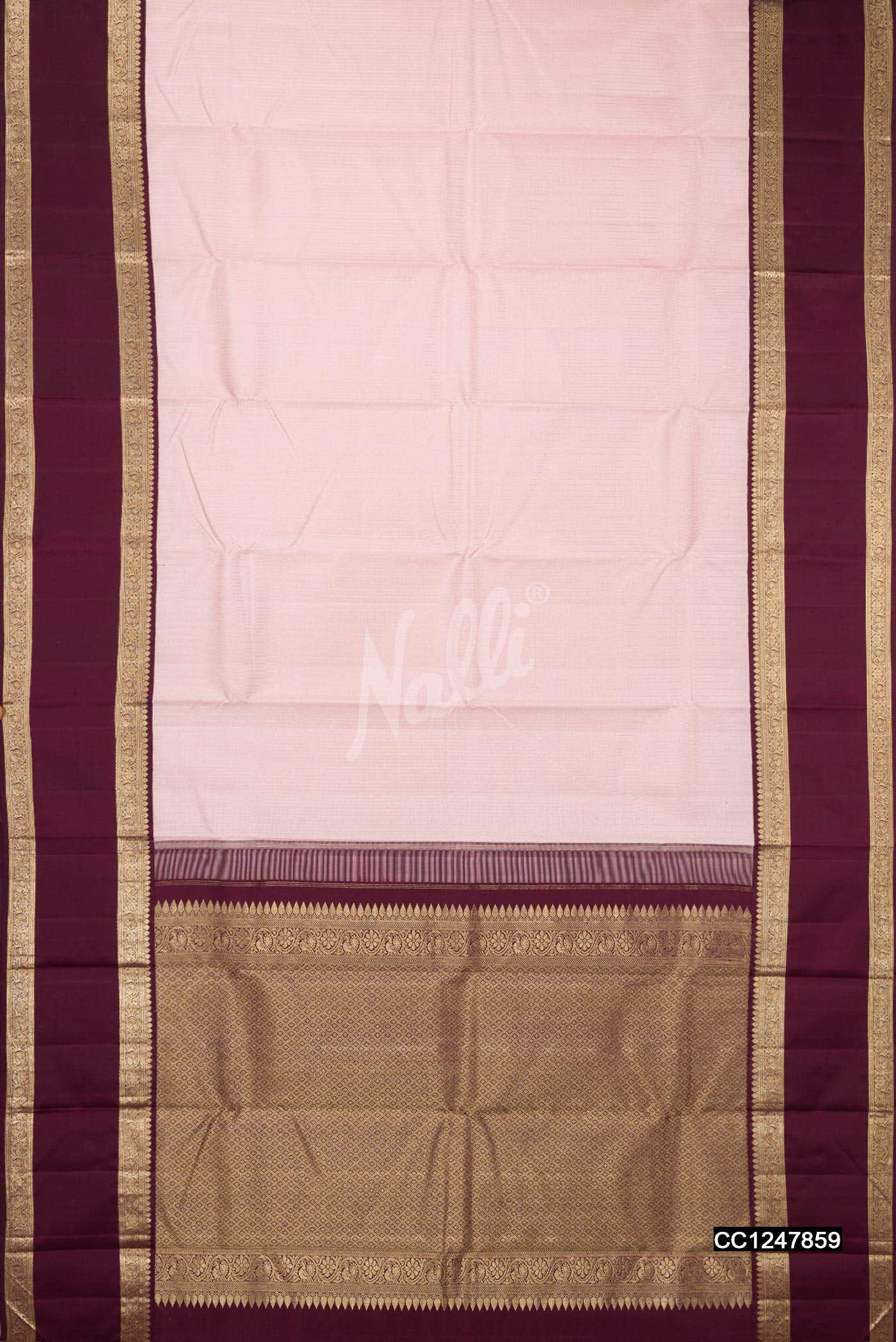 Pink Kanchipuram Silk Saree