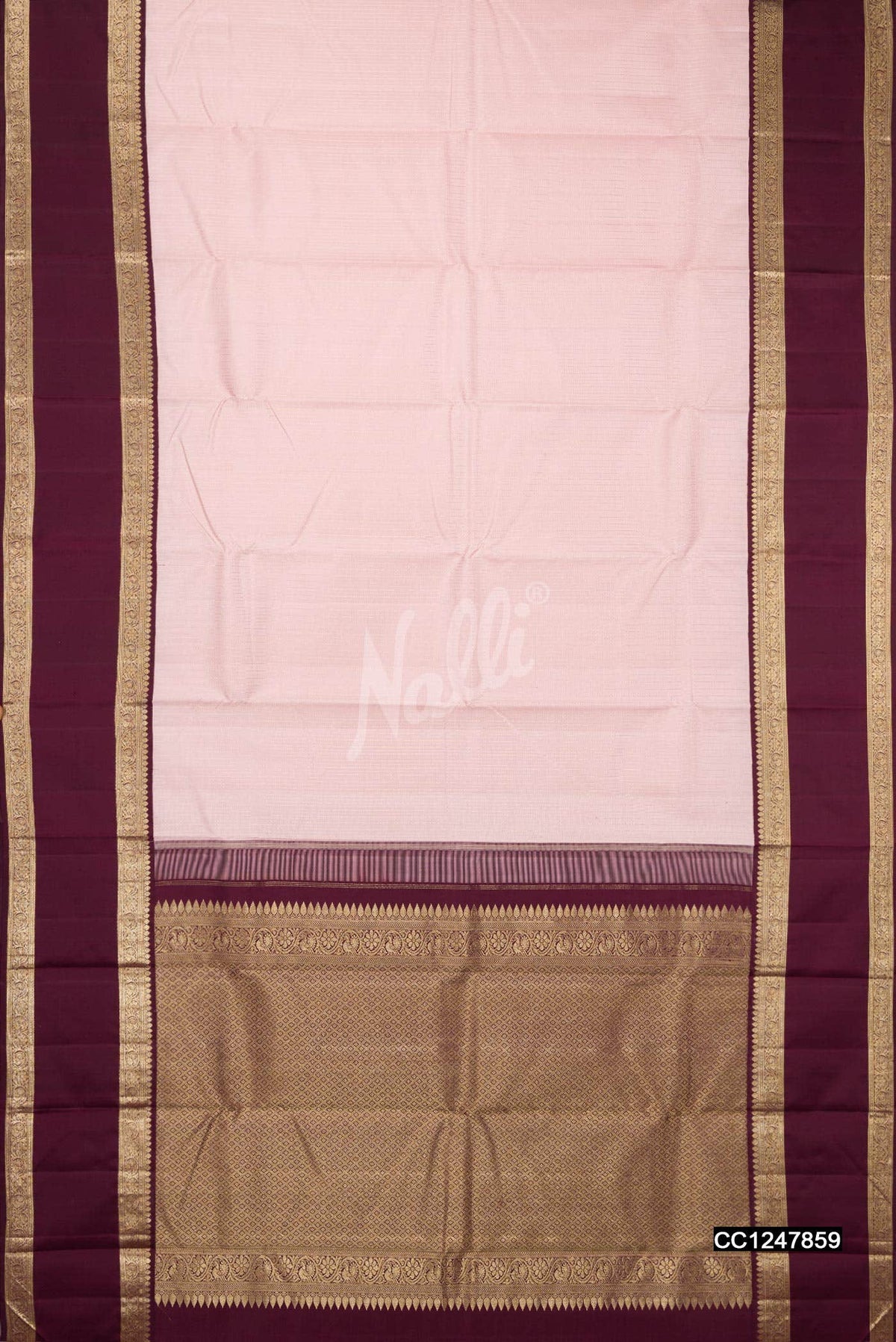 Pink Kanchipuram Silk Saree