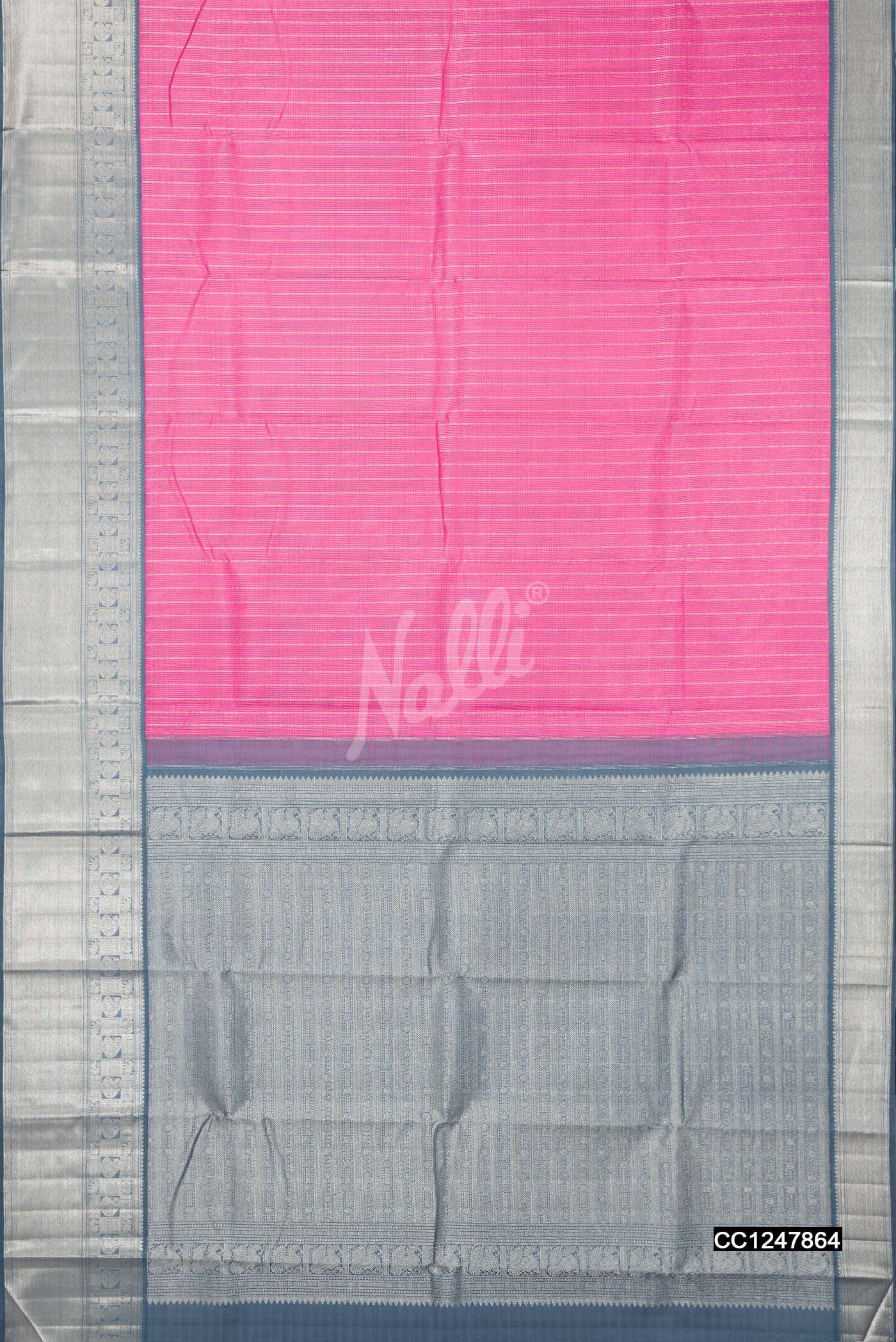 Pink Kanchipuram Silk Saree