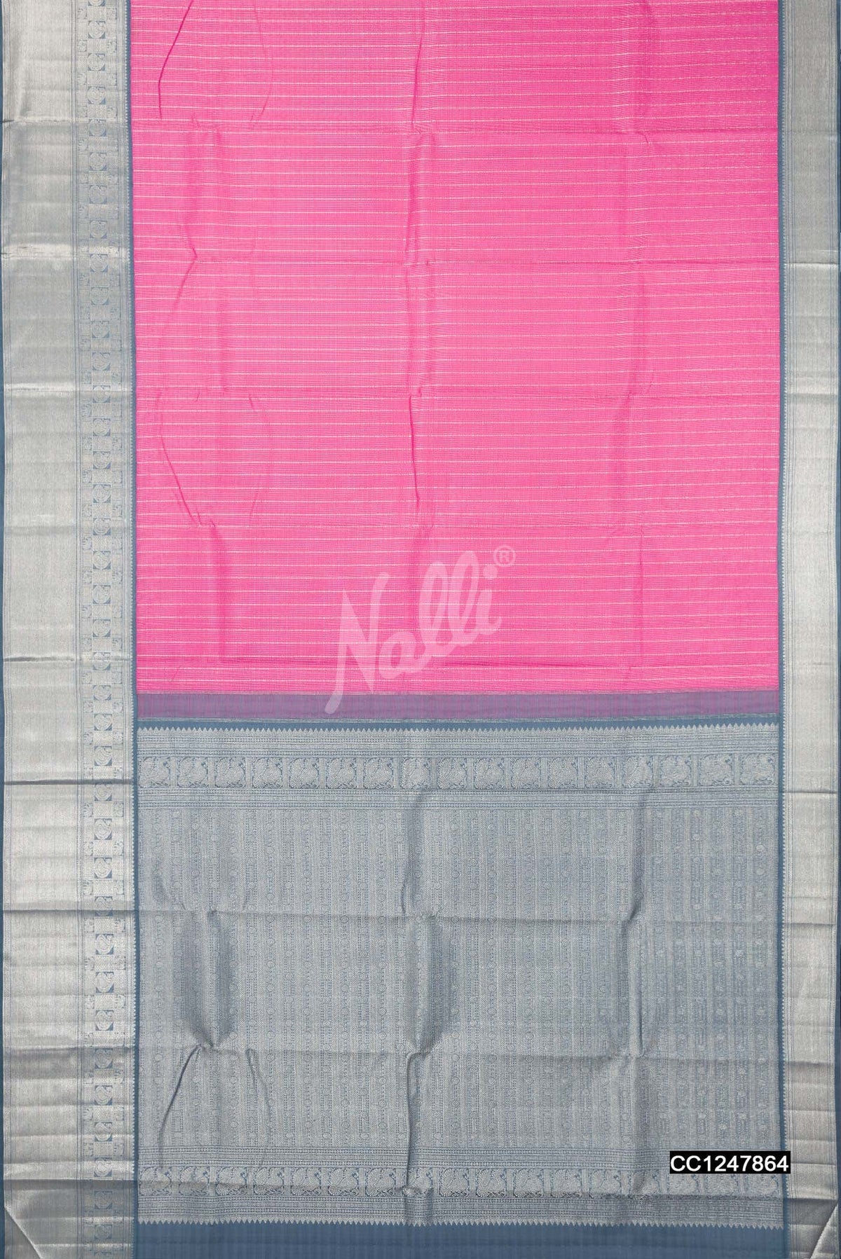 Pink Kanchipuram Silk Saree