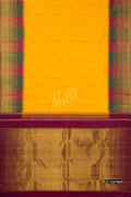 Yellow Kanchipuram Silk Saree