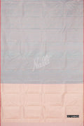 Pink and Sea Blue Kanchipuram Silk Saree