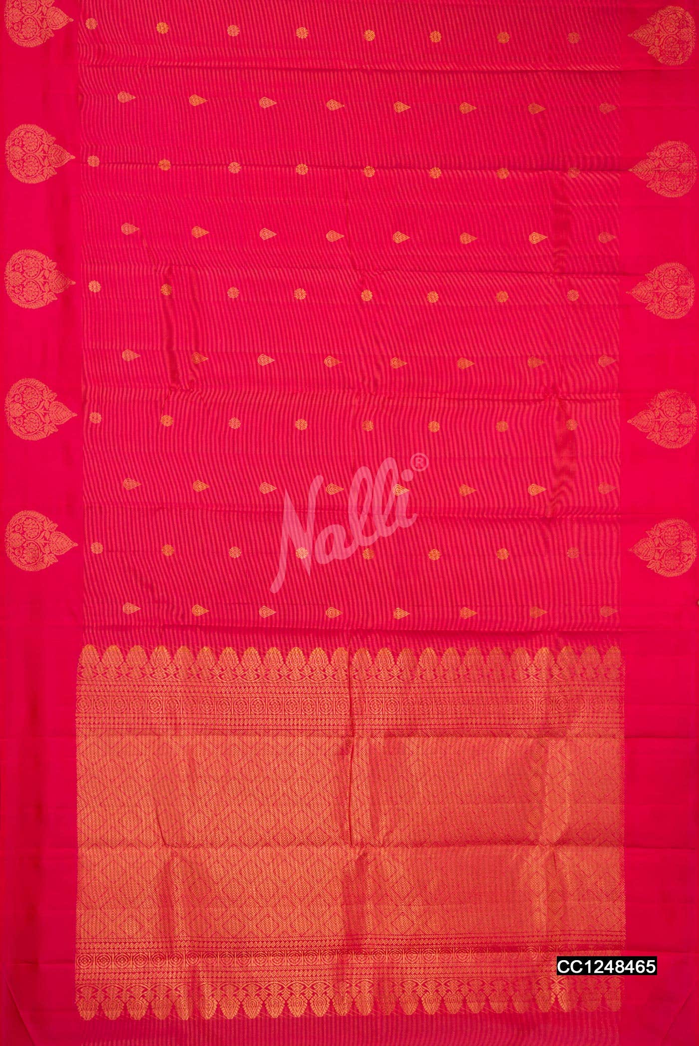 Dark Pink Kanchipuram Silk Saree