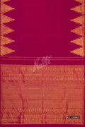 Maroon Kanchipuram Silk Saree