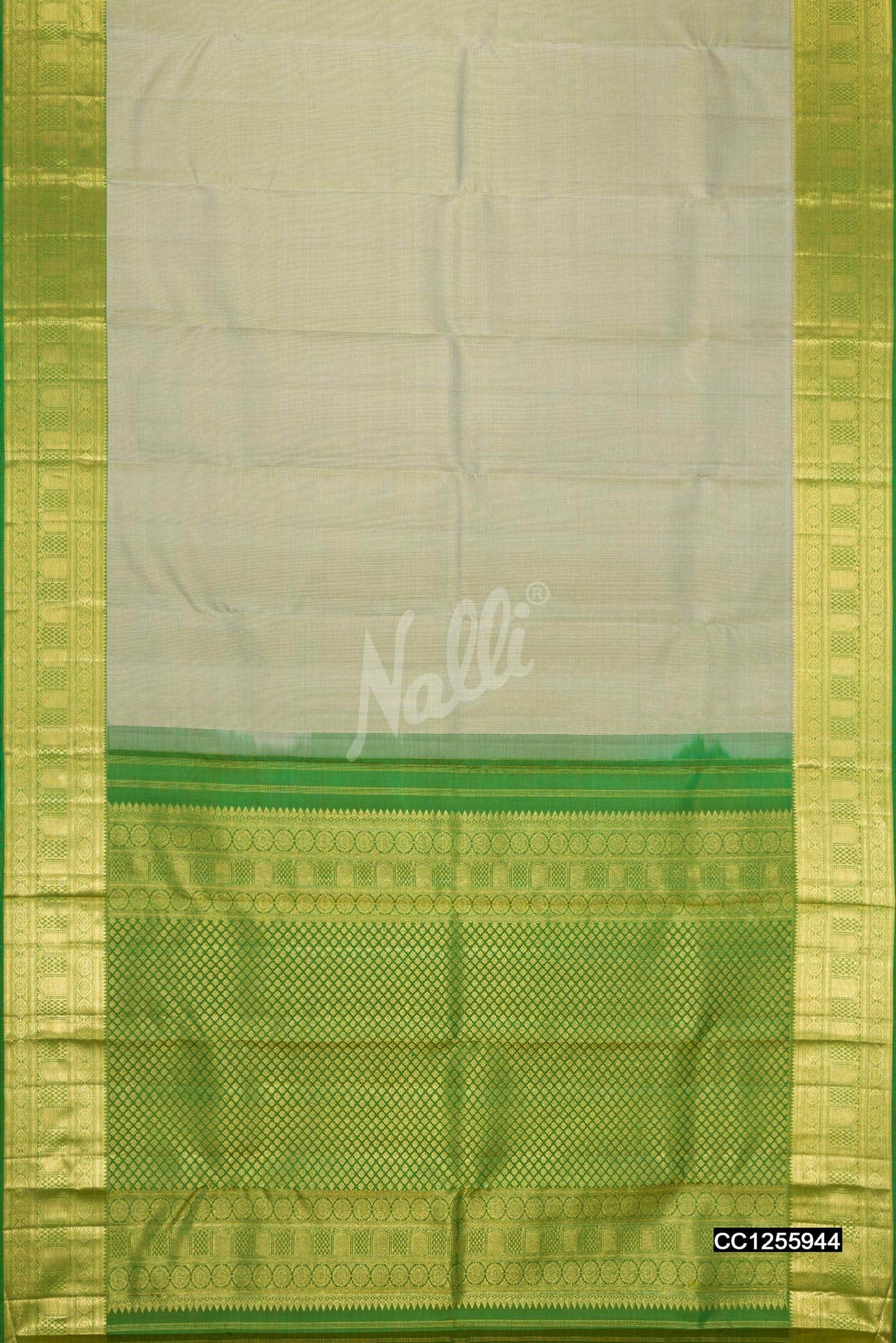 Grey Kanchipuram Silk Saree