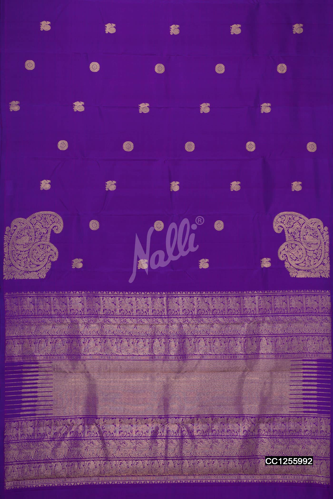 Violet Kanchipuram Silk Saree