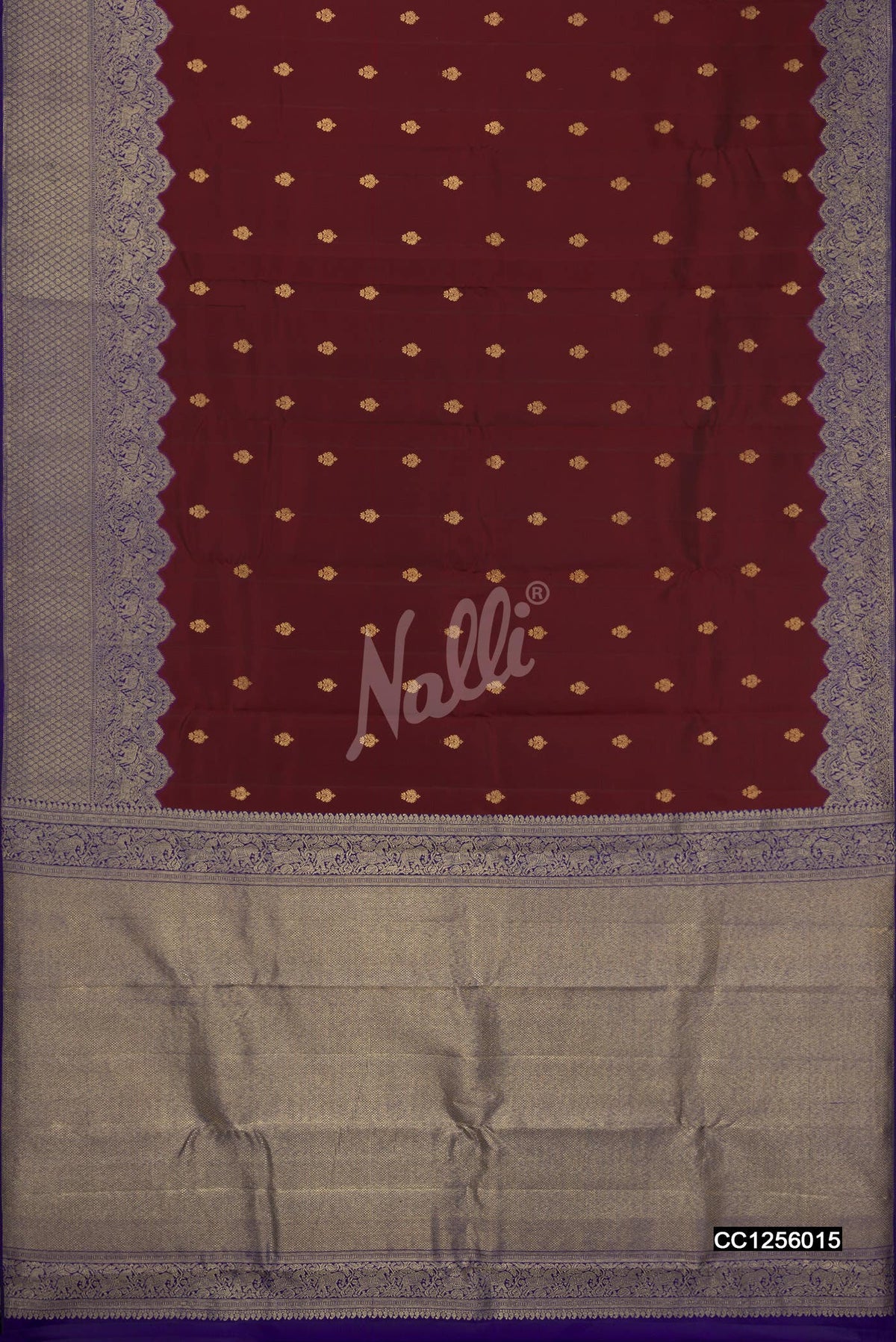 Maroon Kanchipuram Silk Saree