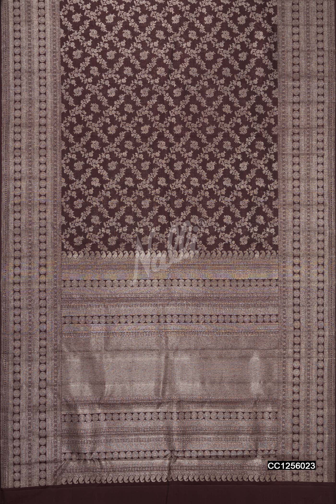 Brown Kanchipuram Silk Saree