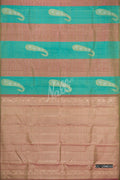 Sea Green Kanchipuram Silk Saree