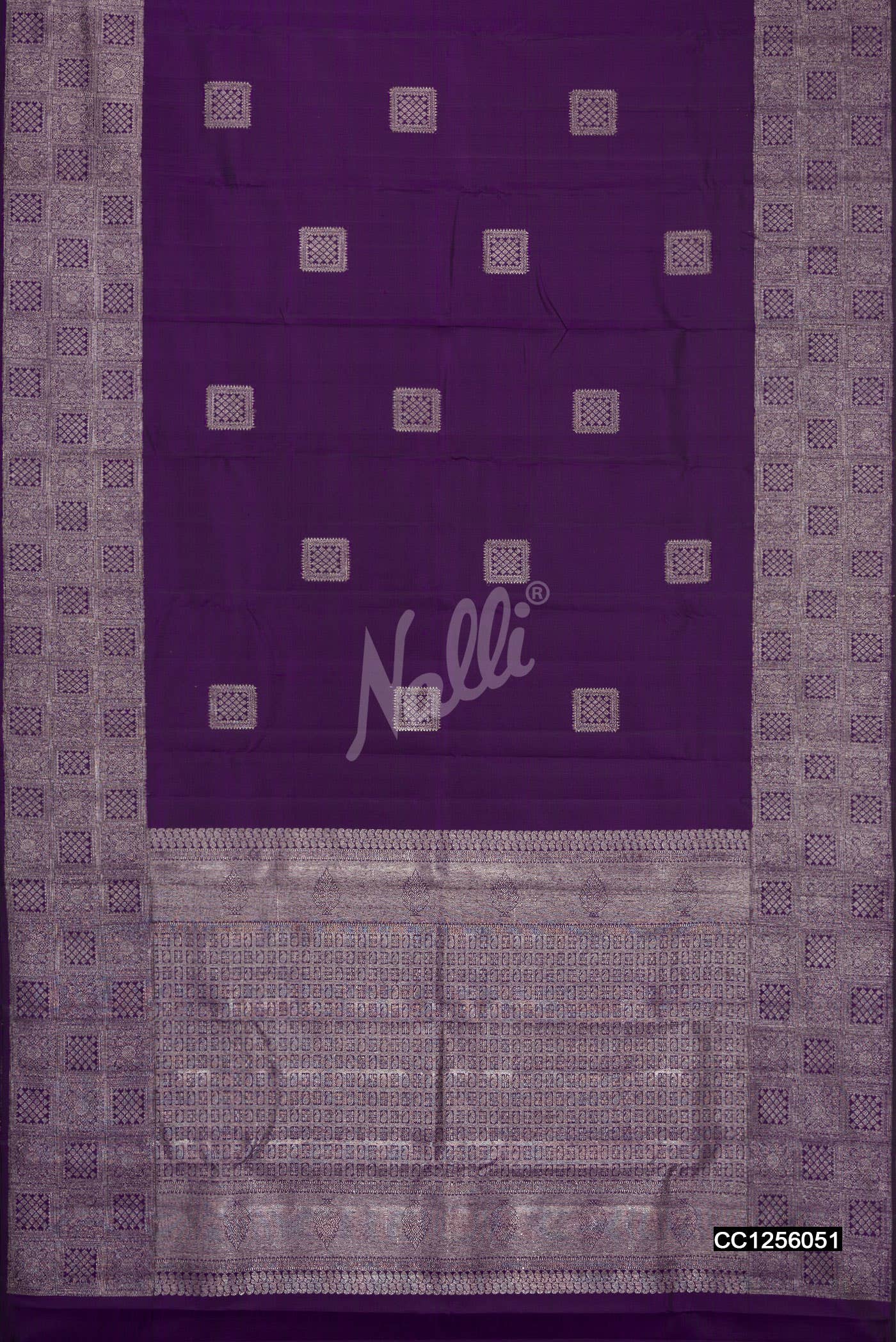 Violet Kanchipuram Silk Saree