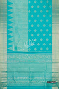 Sky Blue Kanchipuram Silk Saree