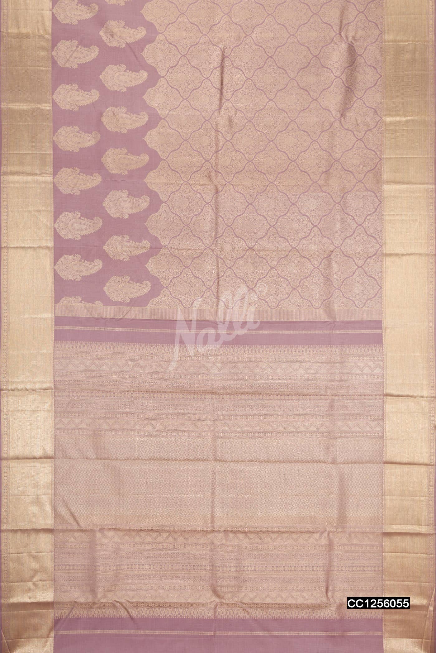 Lavender Kanchipuram Silk Saree
