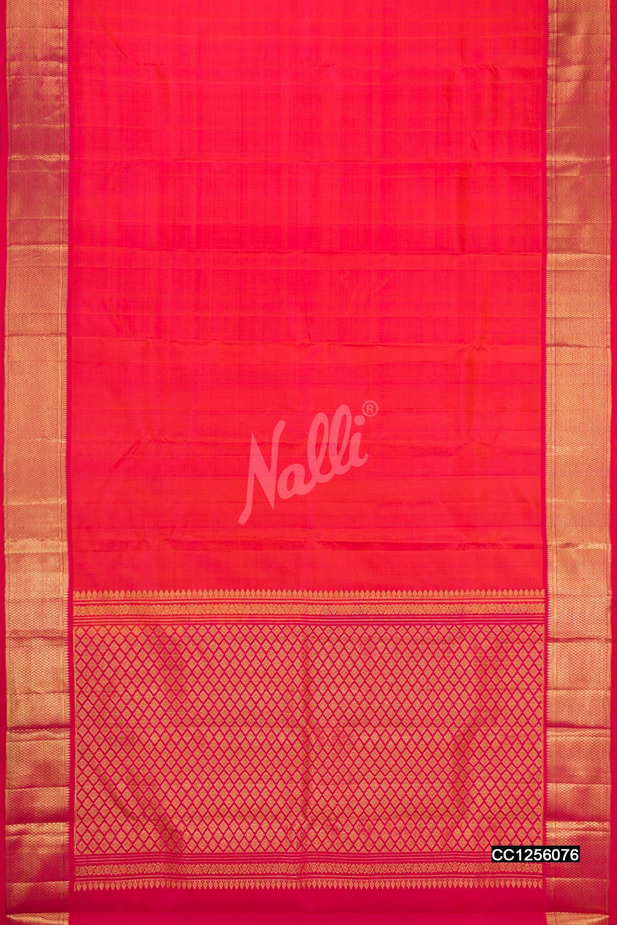 Dark Pink Kanchipuram Silk Saree
