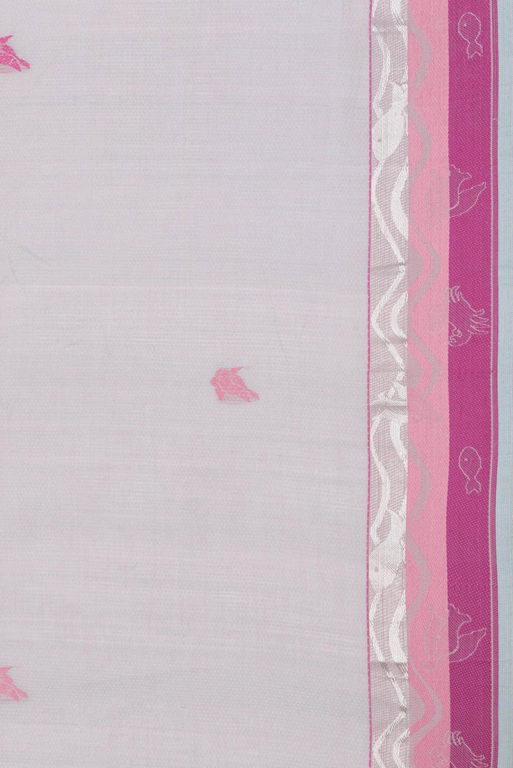 Grey Dual Tone Chanderi Silk Saree