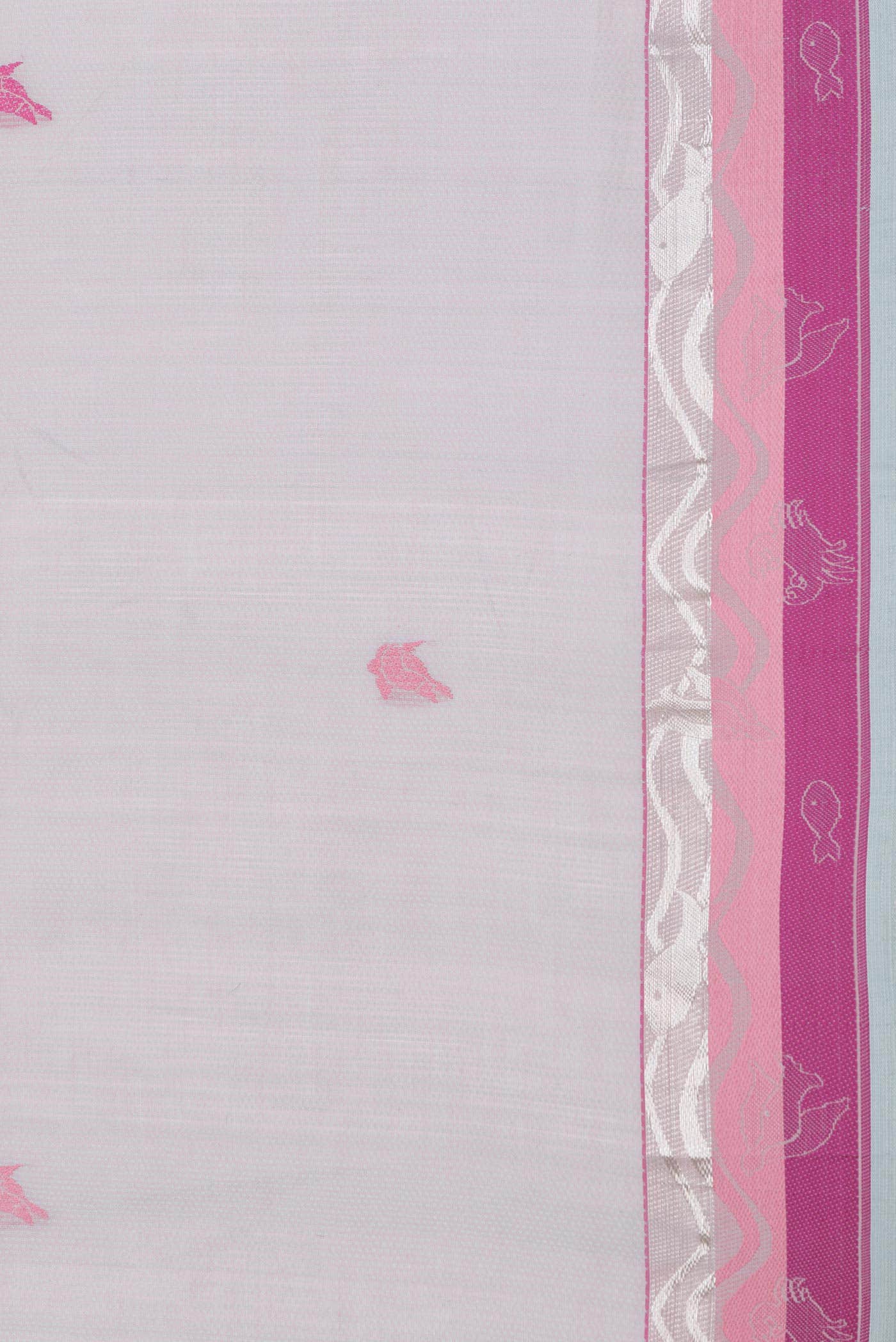 Grey Dual Tone Chanderi Silk Saree