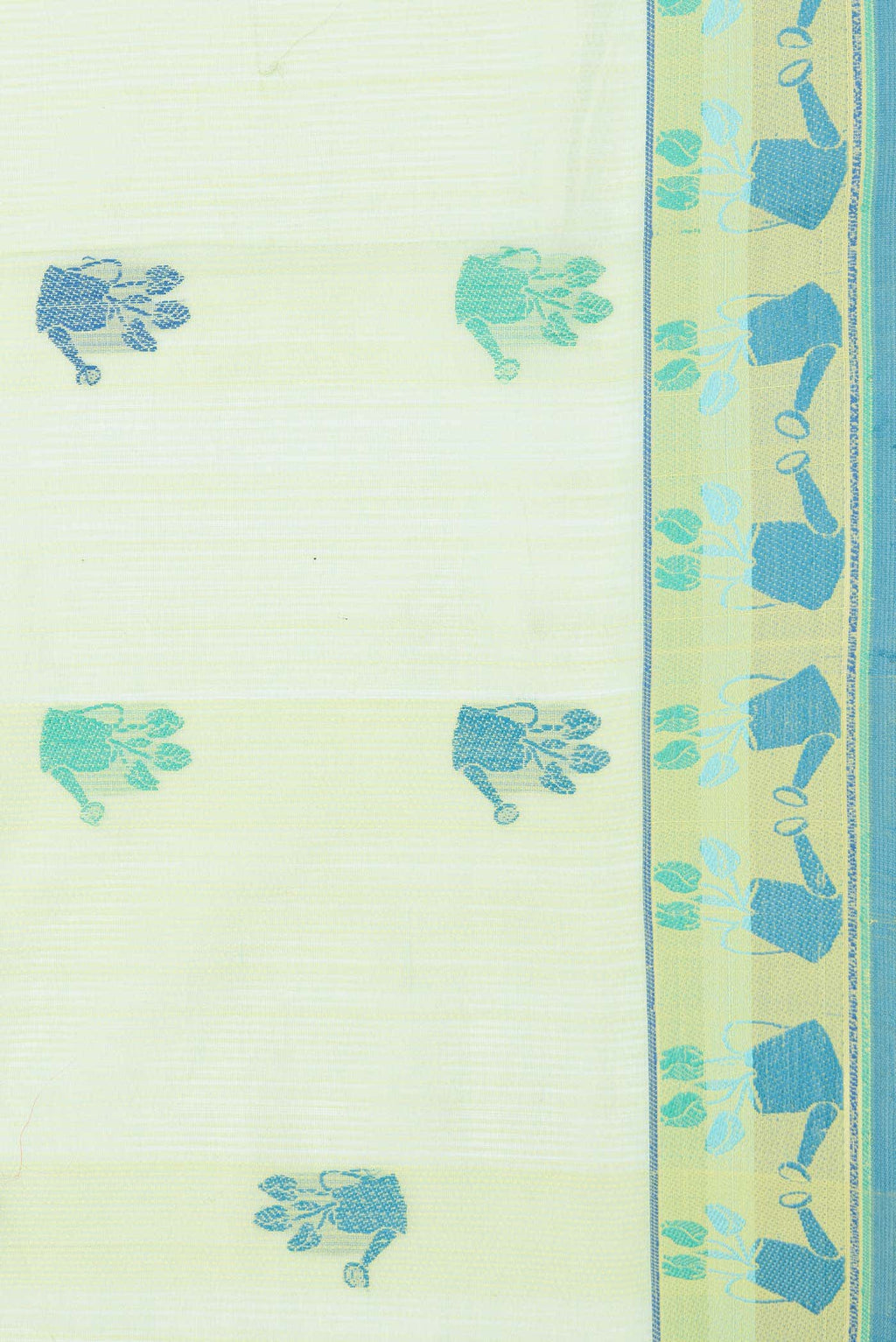 Green Dual Tone Chanderi Silk Saree