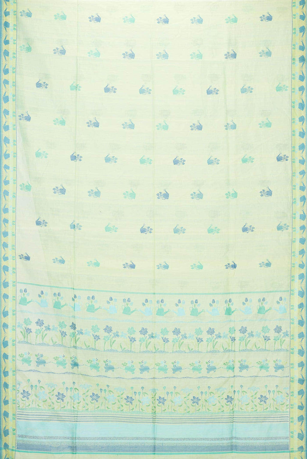 Green Dual Tone Chanderi Silk Saree