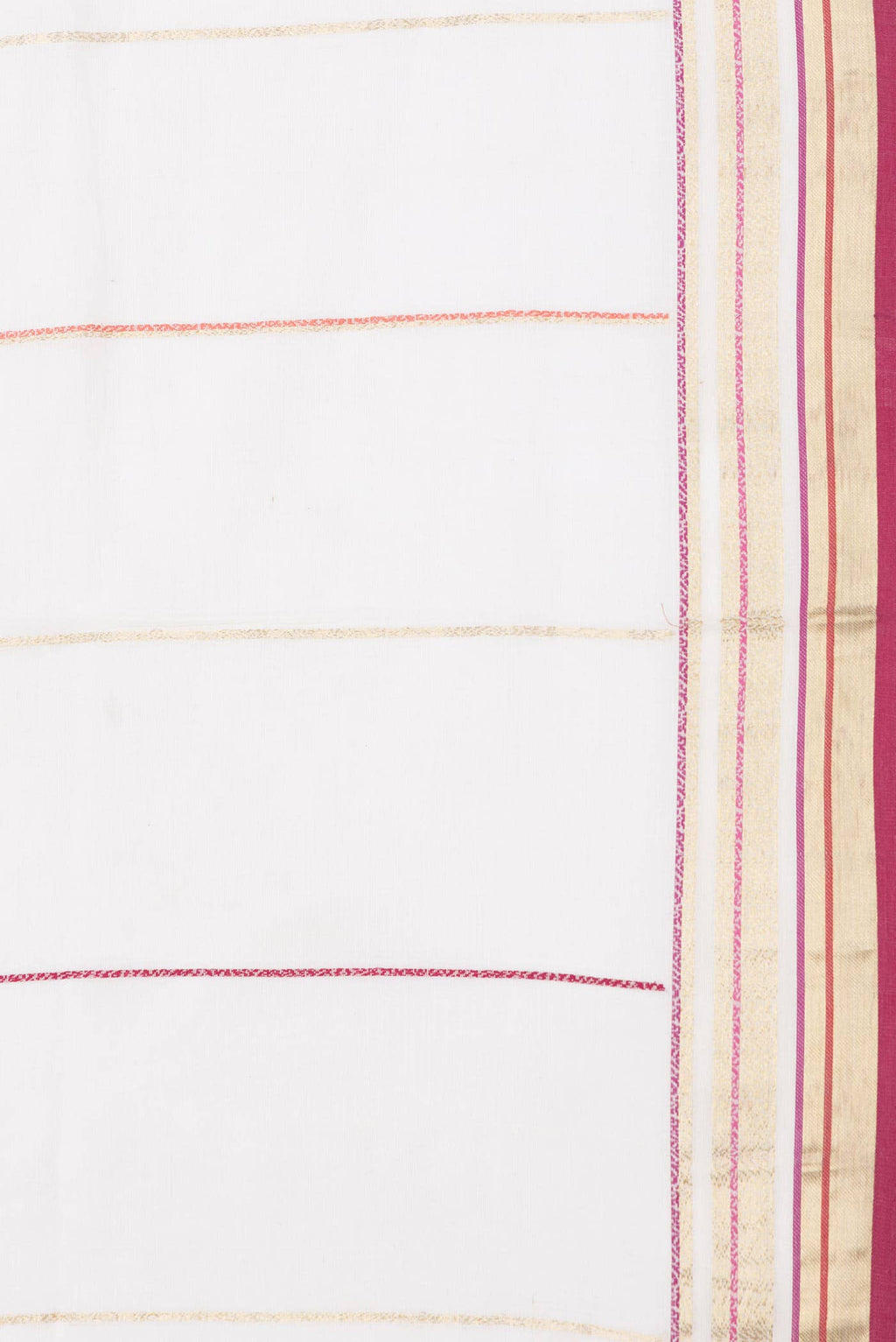 Off White Dual Tone Chanderi Silk Saree