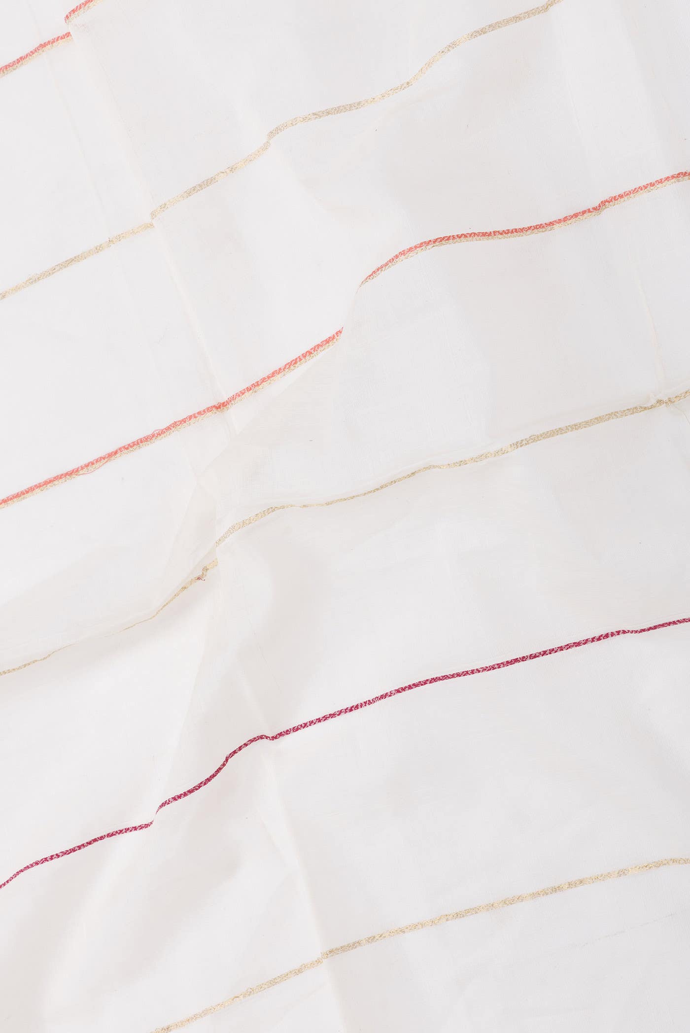 Off White Dual Tone Chanderi Silk Saree