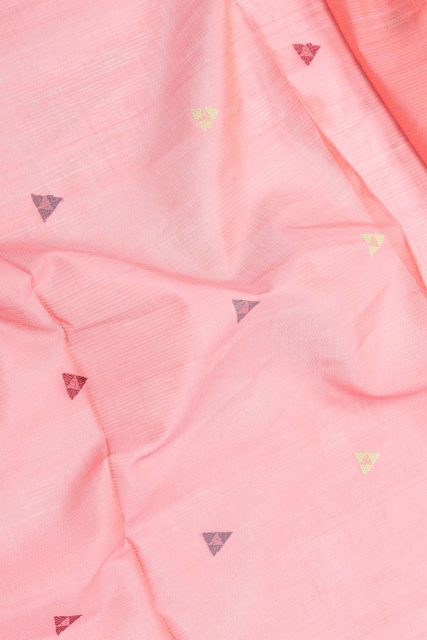 Pink Dual Tone Chanderi Silk Saree
